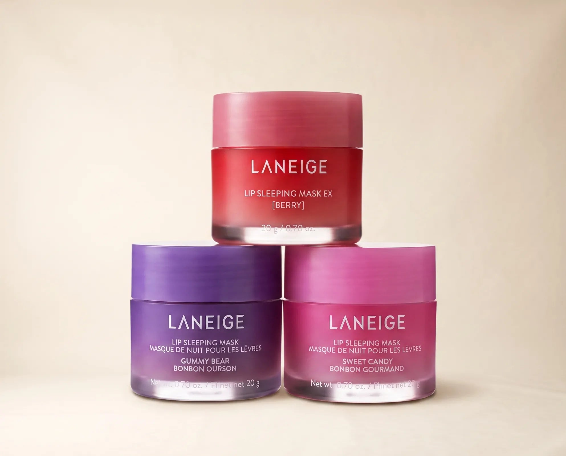 Lip Sleeping Mask Trio Set - 3 x 20g