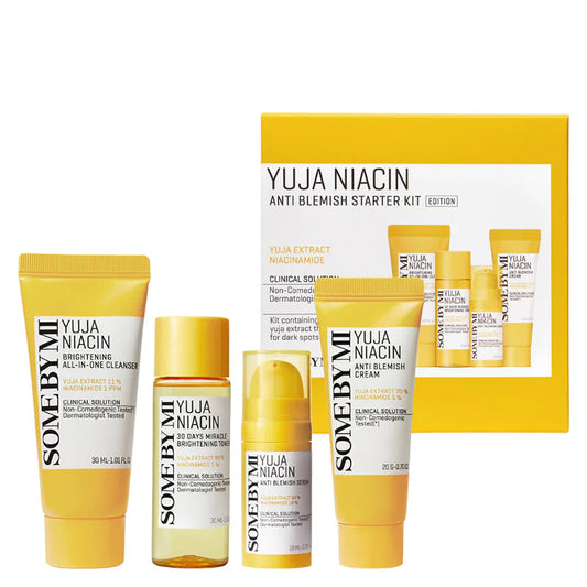SOME BY MI - Yuja Niacin Anti-Blemish Starter Kit (Renewed - 4 pcs)