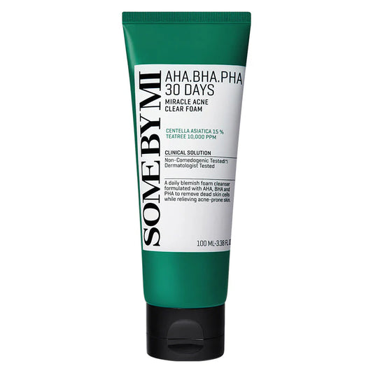 SOME BY MI - AHA, BHA, PHA 30 Days Miracle Acne Clear Foam (100ml, version 2024)